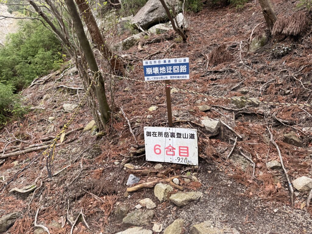 6合目の看板