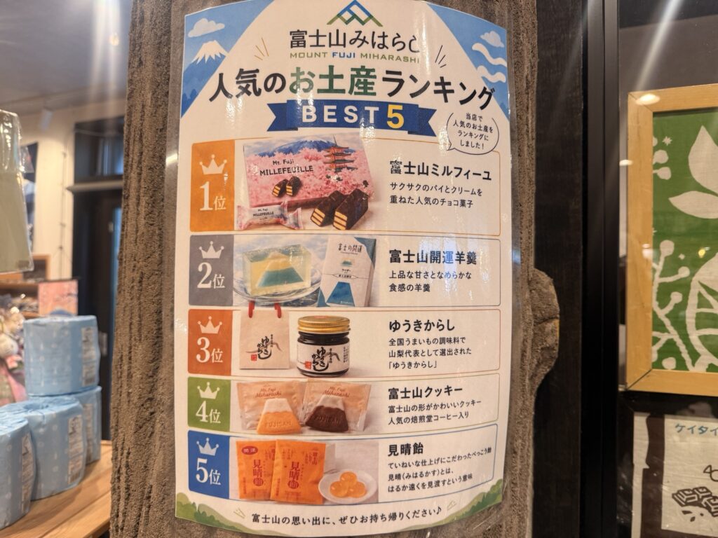 お土産ランキングBEST5